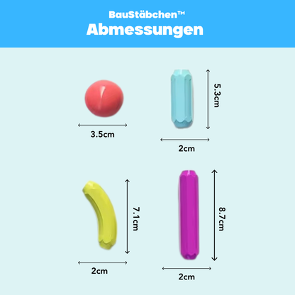 BauStäbchen™ - Magnetische Bauklötze