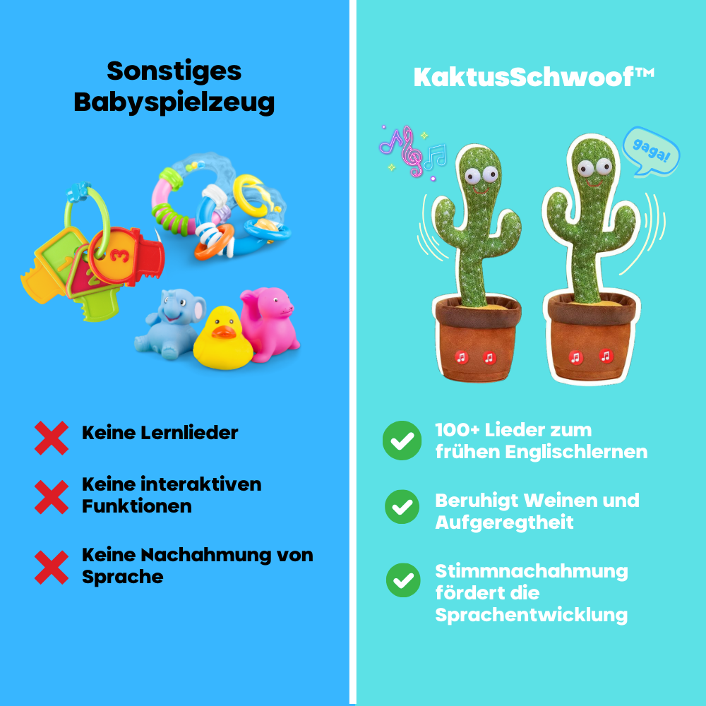 KaktusSchwoof™ - Tanzender Kaktus Babyspielzeug